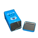 blue tin packaging